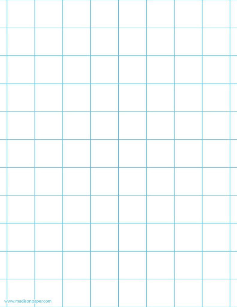 1 One Inch Graph Paper Size