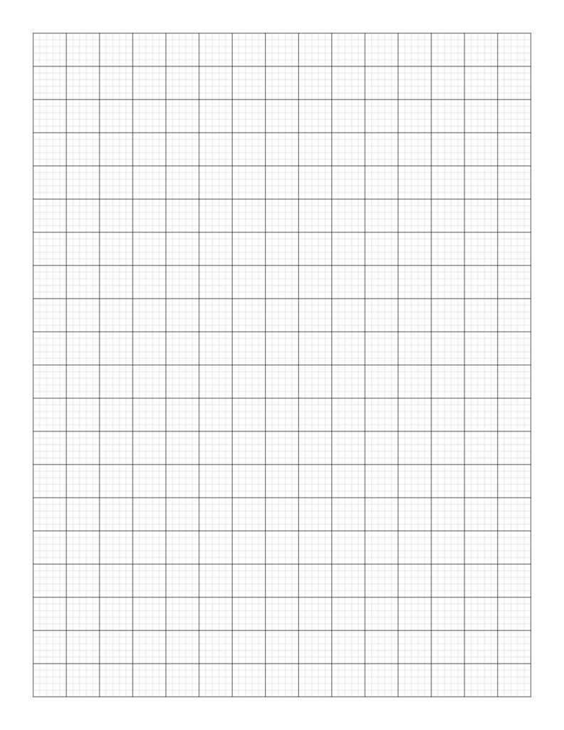 10 Squares Per Inch Graph Paper
