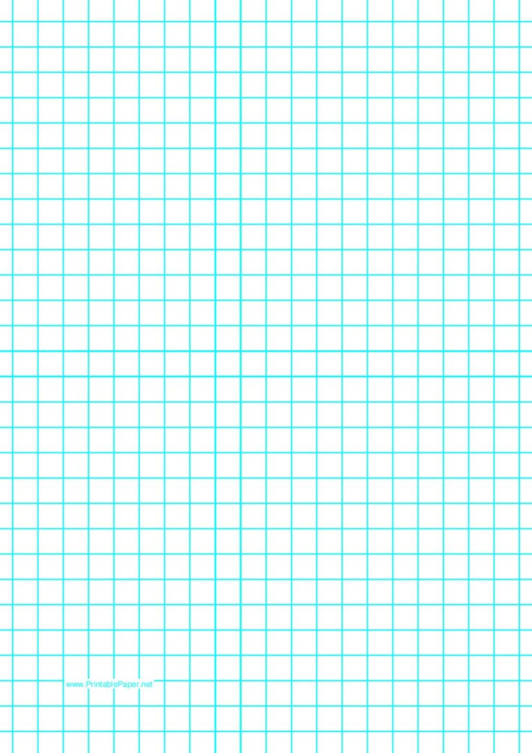 Printable Centimeter Graph Paper or CM Grid Paper PDF