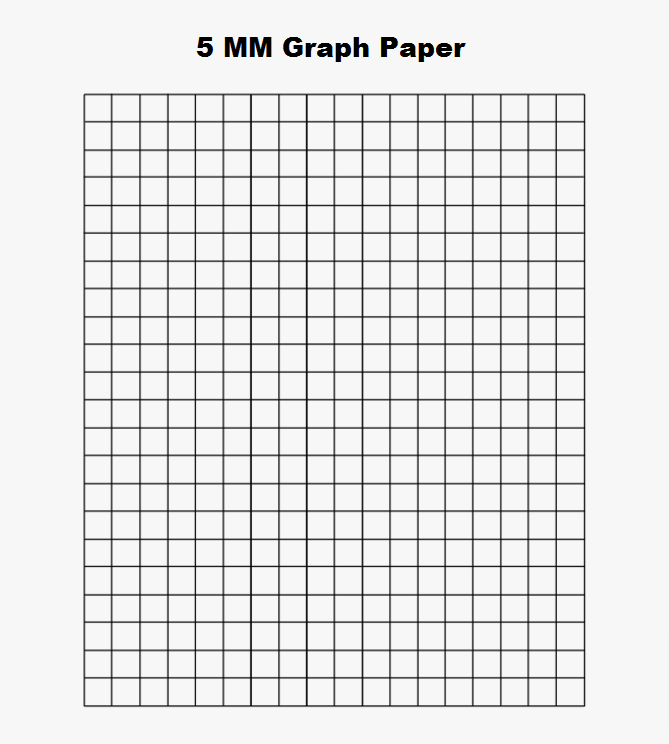 Graph Paper Size 5 MM