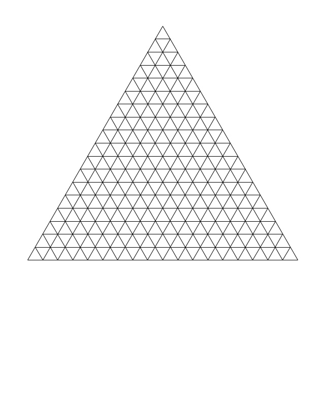 Equilateral Triangle Graph Paper