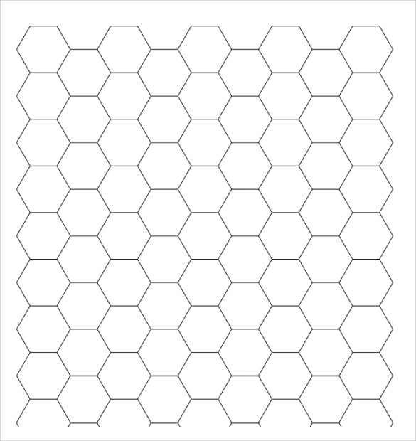 Free Hexagonal Graph Paper