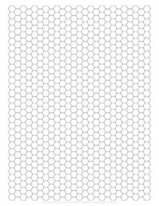 Hexagonal Graph Paper Printable - PDF Template