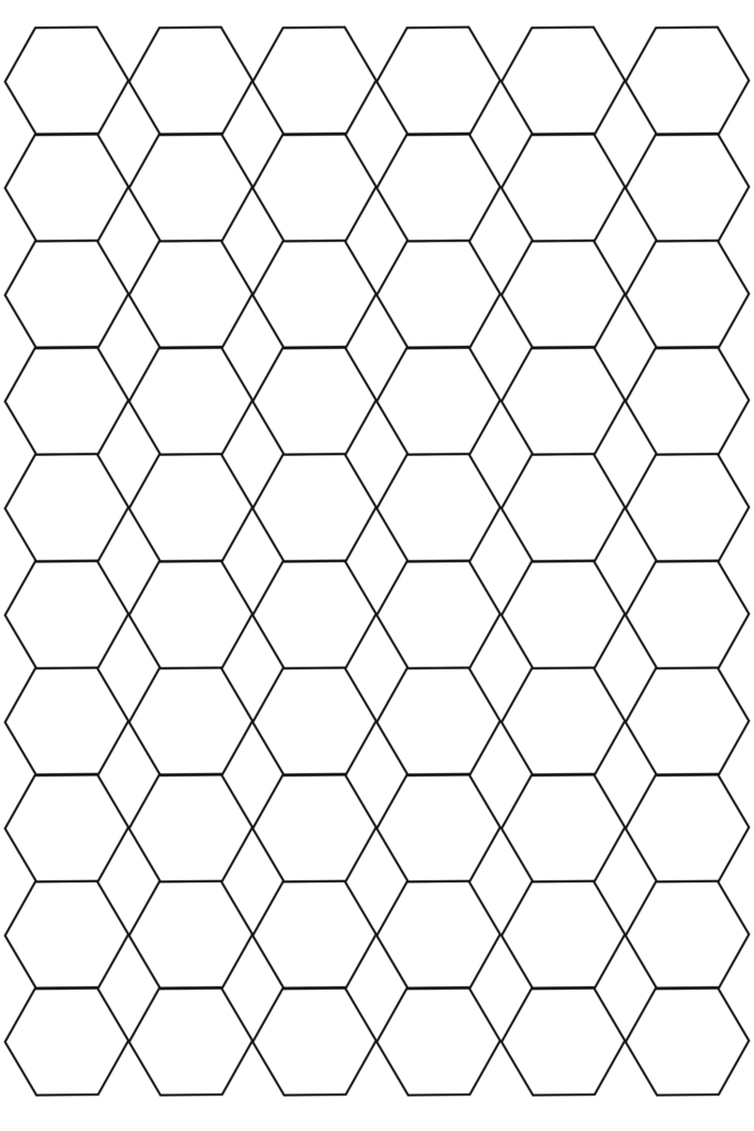Hexagon Graph Paper Template