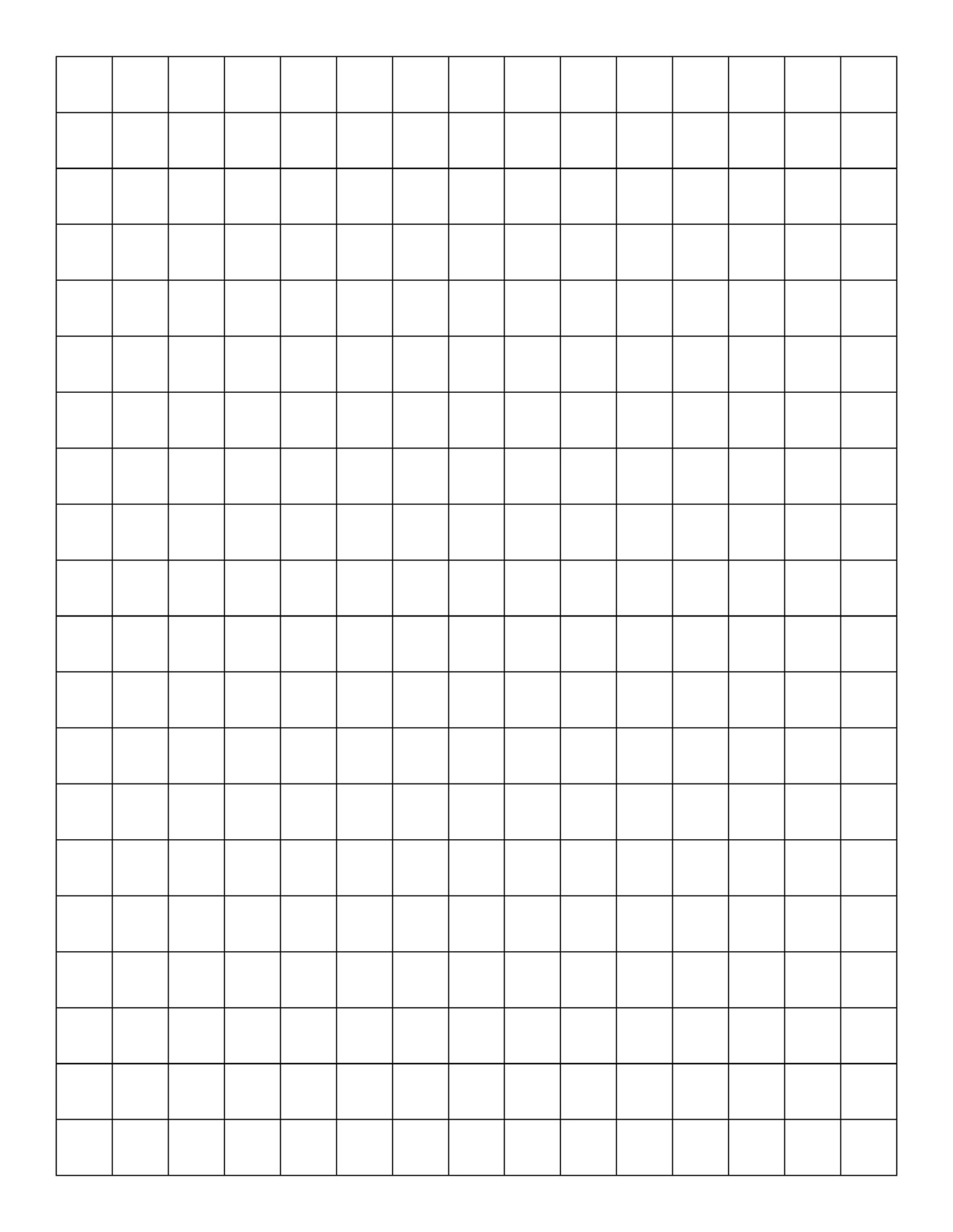 Large Graph Paper Template Printable PDF - Download Now