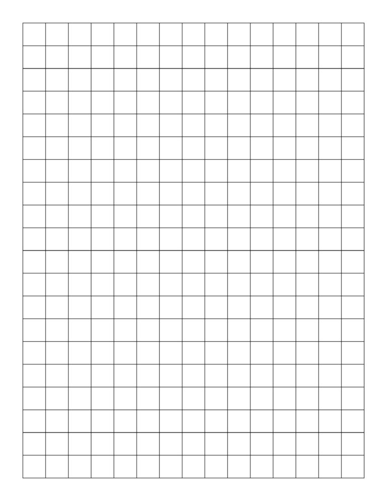 Large Graph Paper Template Printable PDF Download Now