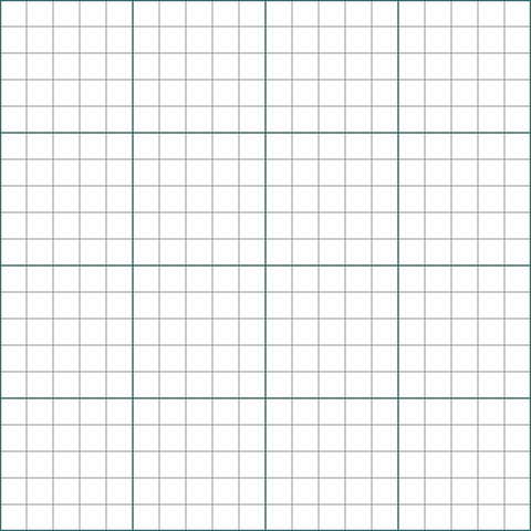 Graph Paper Template with Transparent Background