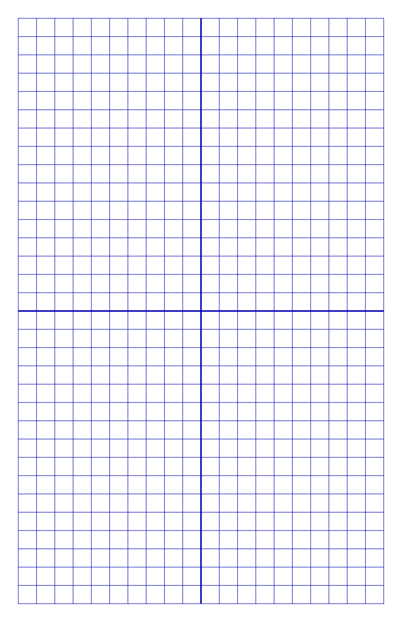 Numbered Graph Paper Printable with Coordinates