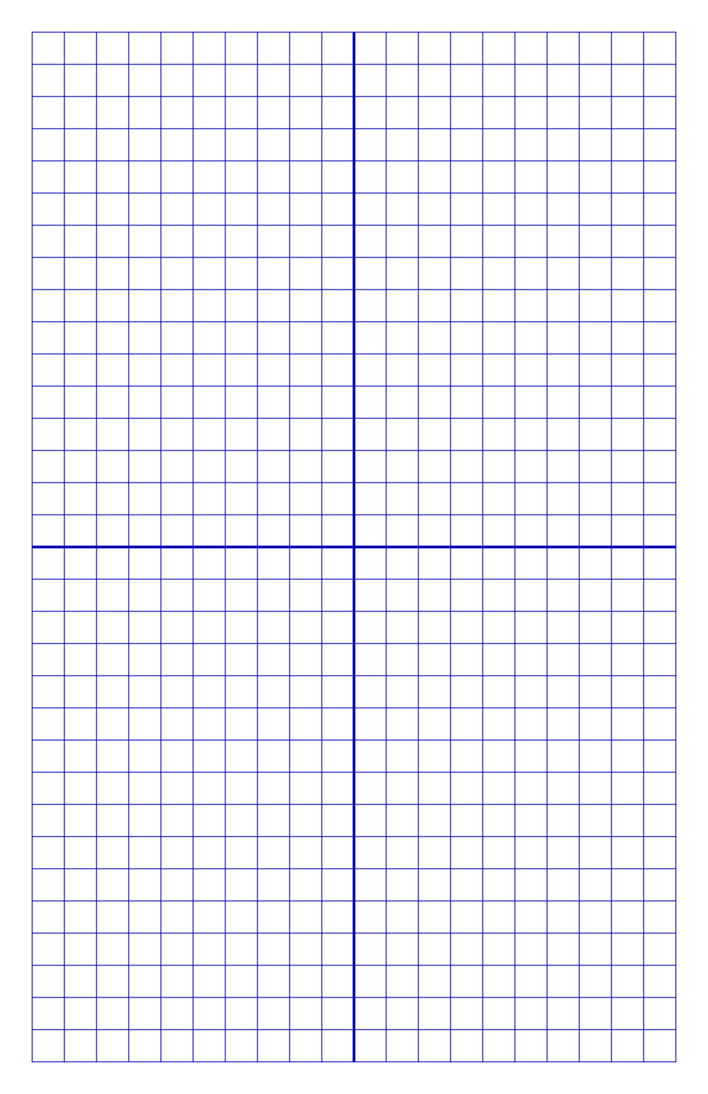 Numbered Graph Paper Printable with Coordinates