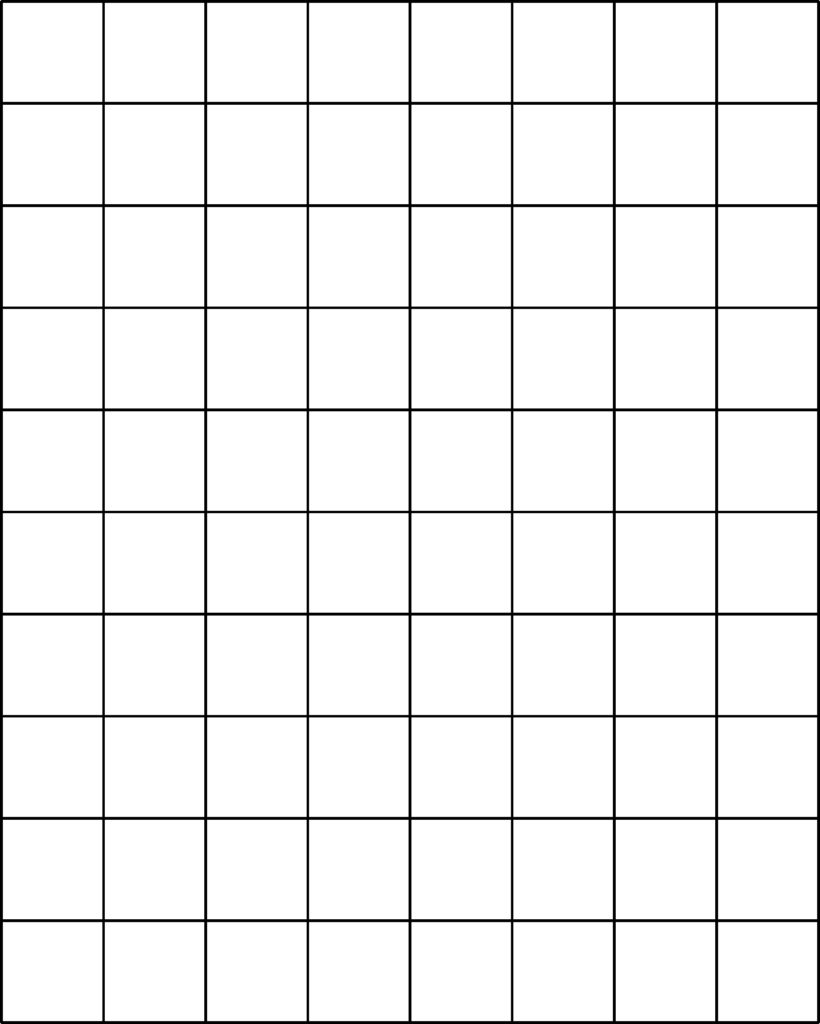 1 inch graph paper