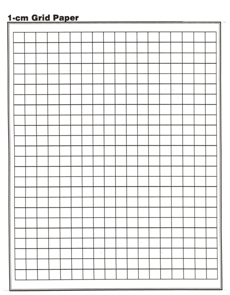 1 cm Graph Paper Printable