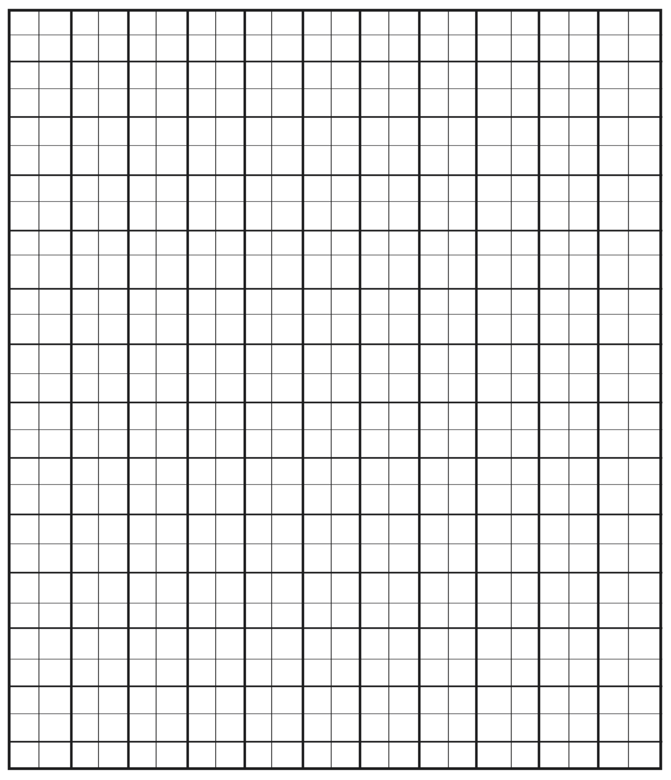 1 Inch Grid Paper Printable Free PDF