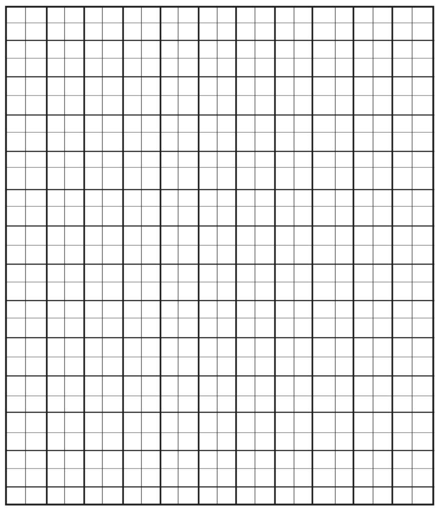 Printable Grid Paper 1 Inch