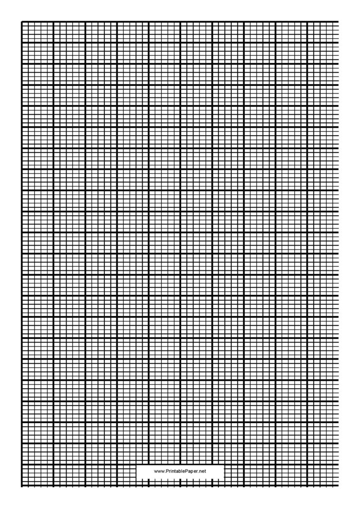 Knitting Graph Paper Printable PDF Template