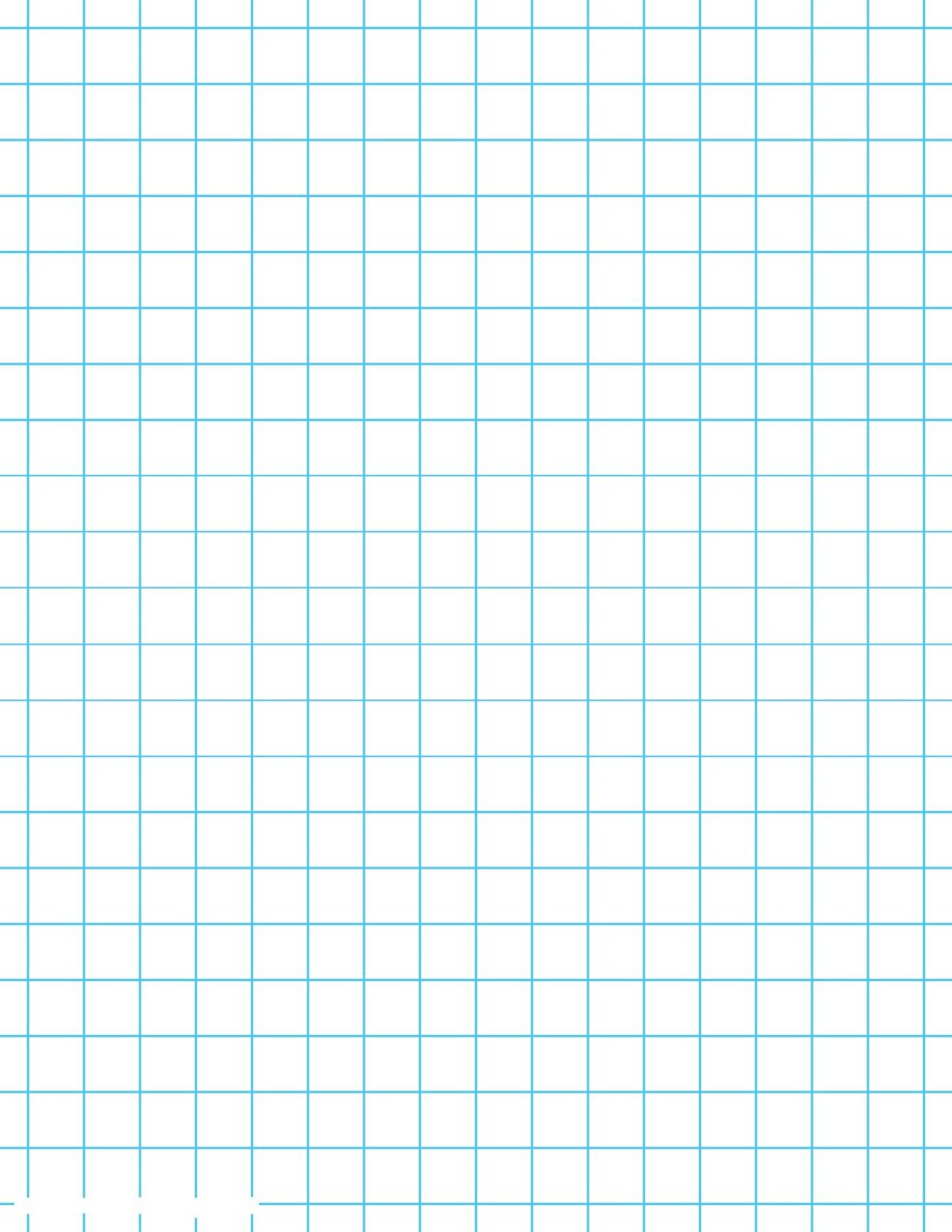 1/2 Inch Printable Graph Paper PDF Free Template