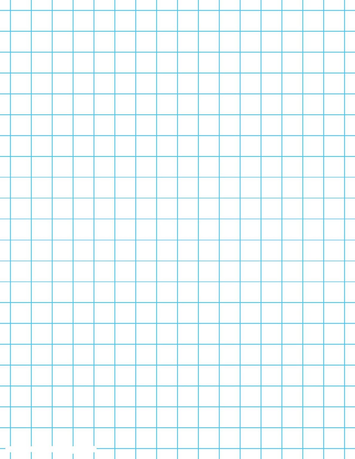 1/2 Inch Printable Graph Paper PDF Free Template